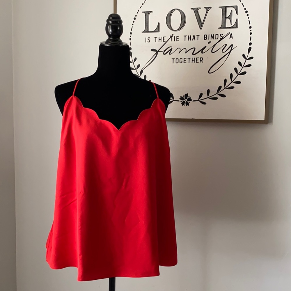 J Crew Scalloped Cami Tank